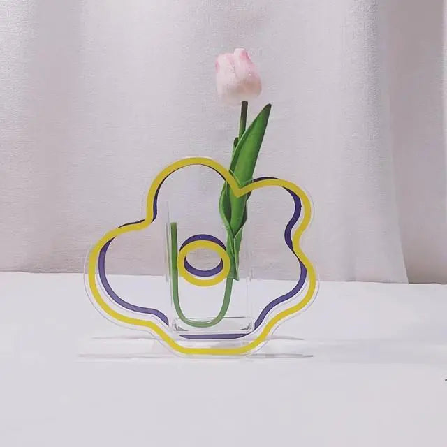 Acrylic Geometric Vase