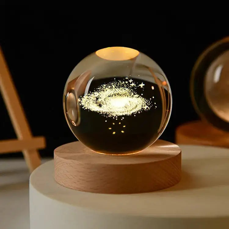 3D Crystal Ball Solar System Globe