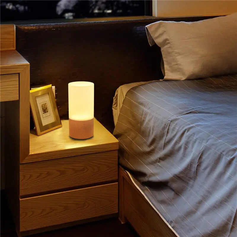 Nordic Wooden LED Table Lamp