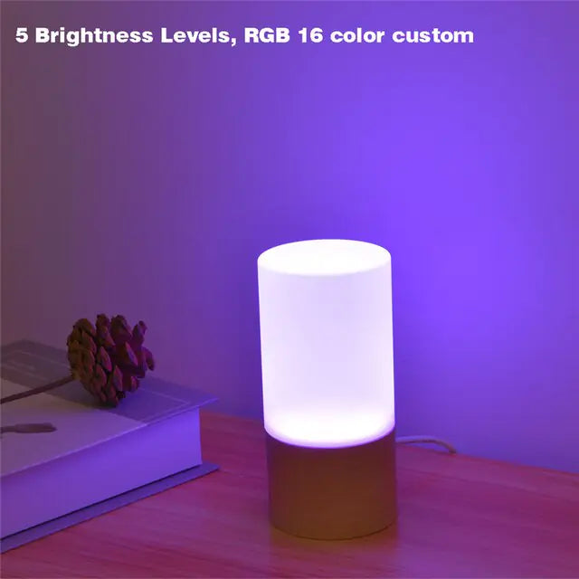 Nordic Wooden LED Table Lamp