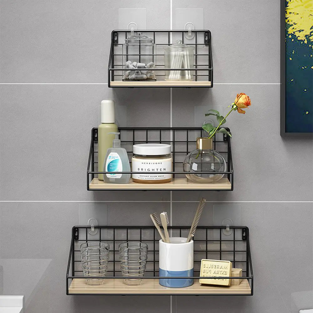 Nordic Wooden Wall Hanging Shelves