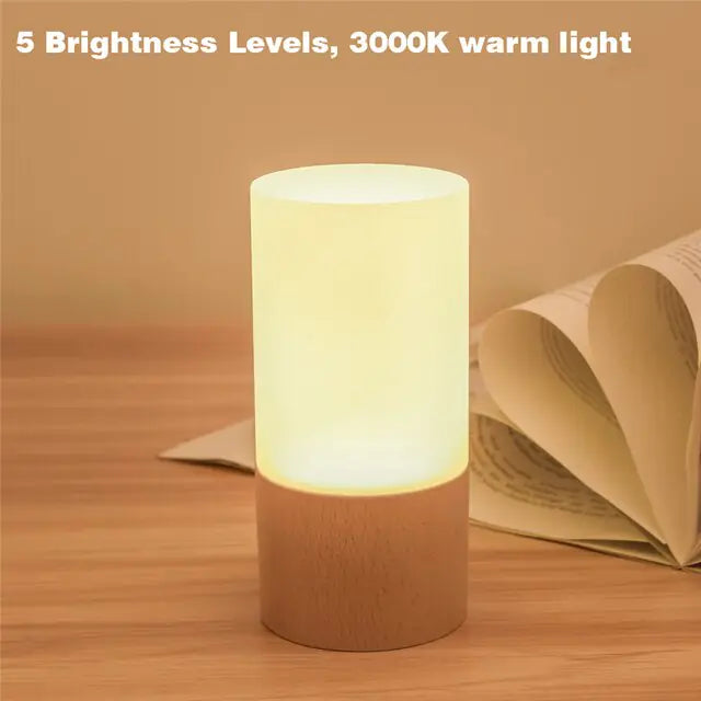 Nordic Wooden LED Table Lamp