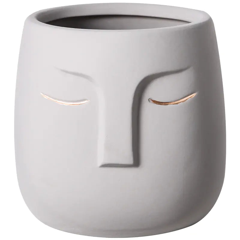 Ceramic Face Living Room Vase