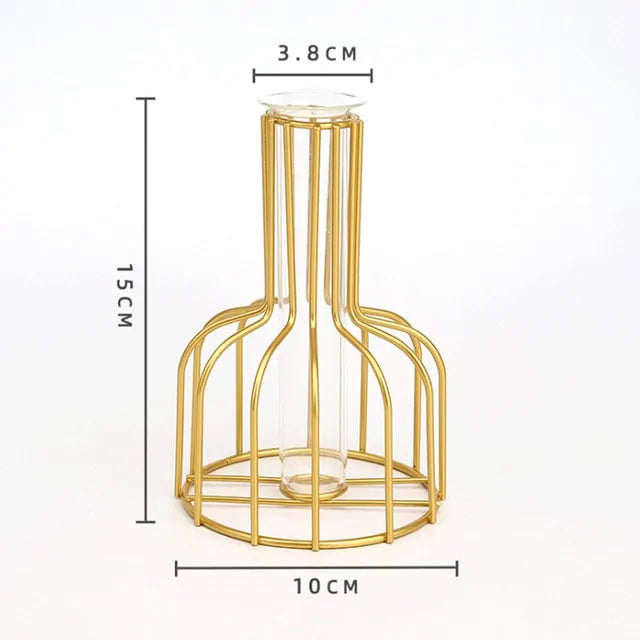 Golden Glass Vase